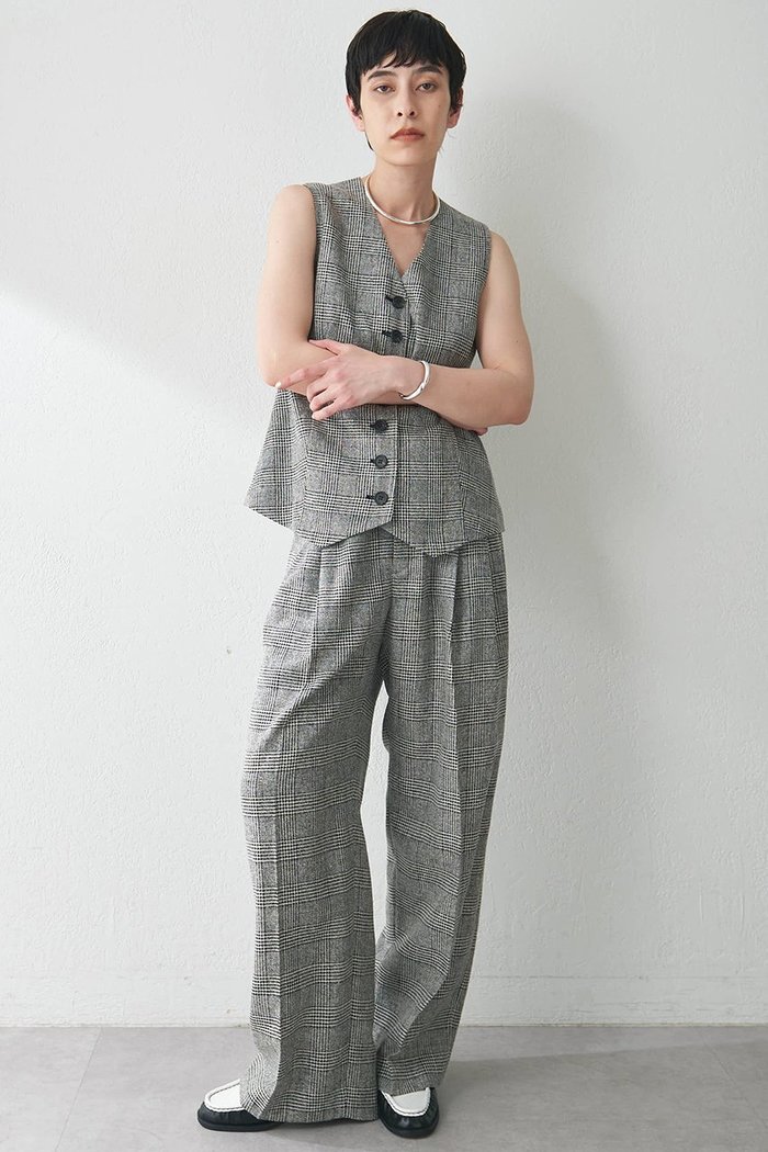【ウィムガゼット/Whim Gazette】のグルカパンツ インテリア・キッズ・メンズ・レディースファッション・服の通販 founy(ファニー) https://founy.com/ ファッション Fashion レディースファッション Fashion for Women パンツ Pants & Trousers おすすめ Recommended / Our Picks クラシカル Classical, Vintage-Inspired シルク Silk, 100% Silk シンプル Simple, Minimal セットアップ Set-Up, Coordinated Outfit チェック Check, Plaid, Tartan ドレープ Drape, Draping Fabric ネップ Nepp, Slub Yarn フロント Front, Front Design ベスト Vest, Waistcoat マニッシュ Mannish, Boyish ワイド Wide, Wide Fit エレガント 上品 Elegant |ID: prp329100004577745 ipo3291000000032424544