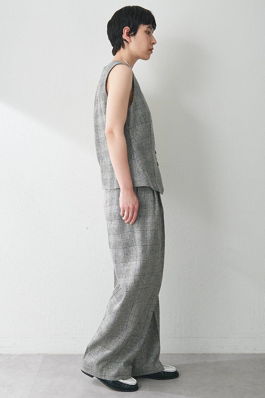 【ウィムガゼット/Whim Gazette】のグルカパンツ 人気、トレンドファッション・服の通販 founy(ファニー) 　ファッション　Fashion　レディースファッション　Fashion for Women　パンツ　Pants & Trousers　おすすめ　Recommended / Our Picks　クラシカル　Classical, Vintage-Inspired　シルク　Silk, 100% Silk　シンプル　Simple, Minimal　セットアップ　Set-Up, Coordinated Outfit　チェック　Check, Plaid, Tartan　ドレープ　Drape, Draping Fabric　ネップ　Nepp, Slub Yarn　フロント　Front, Front Design　ベスト　Vest, Waistcoat　マニッシュ　Mannish, Boyish　ワイド　Wide, Wide Fit　エレガント 上品　Elegant　other-5|ID: prp329100004577745 ipo3291000000032424550