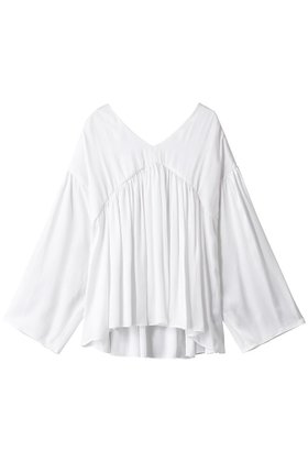 【ザ ストア バイ シー/THE STORE by C】の【ELLE先行販売】【WEB限定】ギャザーブラウス 人気、トレンドファッション・服の通販 founy(ファニー) ファッション Fashion レディースファッション WOMEN トップス・カットソー Tops/Tshirt シャツ/ブラウス Shirts/Blouses ギャザー Gather サテン Satin シルク Silk スリーブ Sleeve デニム Denim ロング Long |ID:prp329100004577756