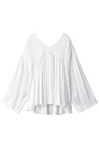 【ザ ストア バイ シー/THE STORE by C】の【ELLE先行販売】【WEB限定】ギャザーブラウス 人気、トレンドファッション・服の通販 founy(ファニー) ファッション Fashion レディースファッション WOMEN トップス・カットソー Tops/Tshirt シャツ/ブラウス Shirts/Blouses ギャザー Gather サテン Satin シルク Silk スリーブ Sleeve デニム Denim ロング Long thumbnail ホワイト|ID: prp329100004577756 ipo3291000000032424651