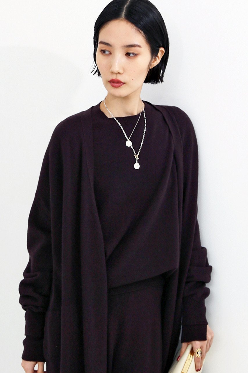 【ザ ストア バイ シー/THE STORE by C】のウールロングカーディガン 人気、トレンドファッション・服の通販 founy(ファニー) 　ファッション　Fashion　レディースファッション　Fashion for Women　トップス・カットソー　Cut & Sew Tops　ニット　Knit Tops & Sweaters　カーディガン・羽織り　Layered Style Cardigans　おすすめ　Recommended / Our Picks　なめらか　Smooth, Silky Texture　エレガント 上品　Elegant　カーディガン　Cardigan, Knitwear　ガウン　Gown, Robe　ポケット　Pocket, Pocket Detail　リュクス　Luxury, Elegant, High-End, Chic　ロング　Long, Long-Length　other-5|ID: prp329100004577758 ipo3291000000032953996