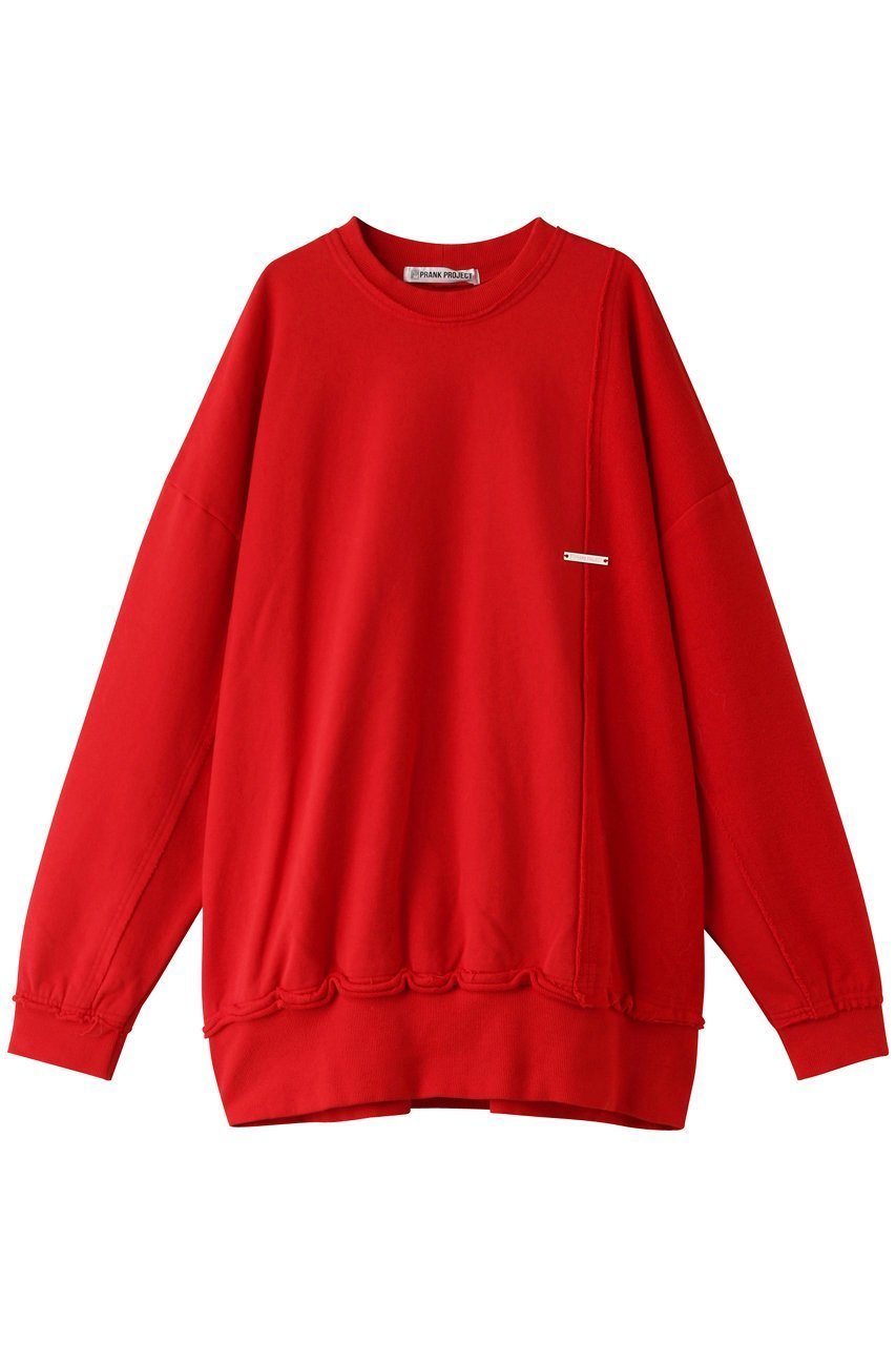 【プランク プロジェクト/PRANK PROJECT】の【UNISEX】ビッグスウェット/Big Sweatshirt インテリア・キッズ・メンズ・レディースファッション・服の通販 founy(ファニー) 　ファッション　Fashion　レディースファッション　Fashion for Women　トップス・カットソー　Cut & Sew Tops　シャツ・ブラウス・オフィスカジュアル　Elegant Blouses & Button-Ups　レディースパーカー・カジュアルフーディー　Casual Hoodies & Sweatshirts　ロングTシャツ・Tシャツ　Longline T-Shirts & Tees　スウェット・クルーネックトップス　Sweatshirts & Crewnecks / Relaxed Fit Sweat Tops　カットソー・ベーシックTシャツ　Cut-and-Sewn Tops / Stretch Tees & Basics　ユニセックス　Unisex, Genderless　おすすめ　Recommended / Our Picks　タイツ　Tights, Legwear　トレーナー　Sweatshirt, Trainer　ボトム　Bottoms, Lower Wear　レース　Lace, Lace Fabric　ロング　Long, Long-Length　RED(レッド)|ID: prp329100004577760 ipo3291000000032846983