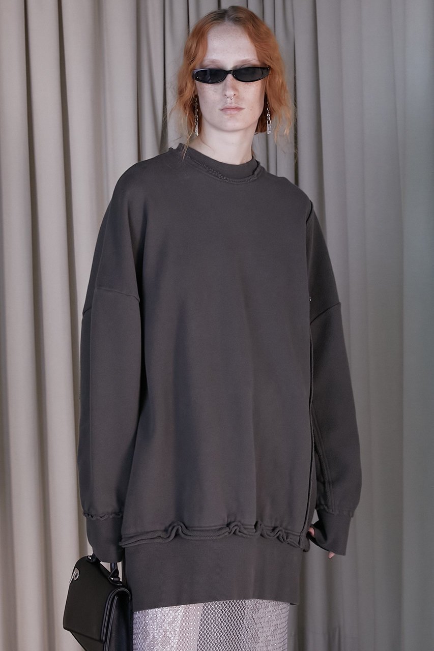 【プランク プロジェクト/PRANK PROJECT】の【UNISEX】ビッグスウェット/Big Sweatshirt 人気、トレンドファッション・服の通販 founy(ファニー) 　ファッション　Fashion　レディースファッション　Fashion for Women　トップス・カットソー　Cut & Sew Tops　シャツ・ブラウス・オフィスカジュアル　Elegant Blouses & Button-Ups　レディースパーカー・カジュアルフーディー　Casual Hoodies & Sweatshirts　ロングTシャツ・Tシャツ　Longline T-Shirts & Tees　スウェット・クルーネックトップス　Sweatshirts & Crewnecks / Relaxed Fit Sweat Tops　カットソー・ベーシックTシャツ　Cut-and-Sewn Tops / Stretch Tees & Basics　ユニセックス　Unisex, Genderless　おすすめ　Recommended / Our Picks　タイツ　Tights, Legwear　トレーナー　Sweatshirt, Trainer　ボトム　Bottoms, Lower Wear　レース　Lace, Lace Fabric　ロング　Long, Long-Length　other-6|ID: prp329100004577760 ipo3291000000032847027