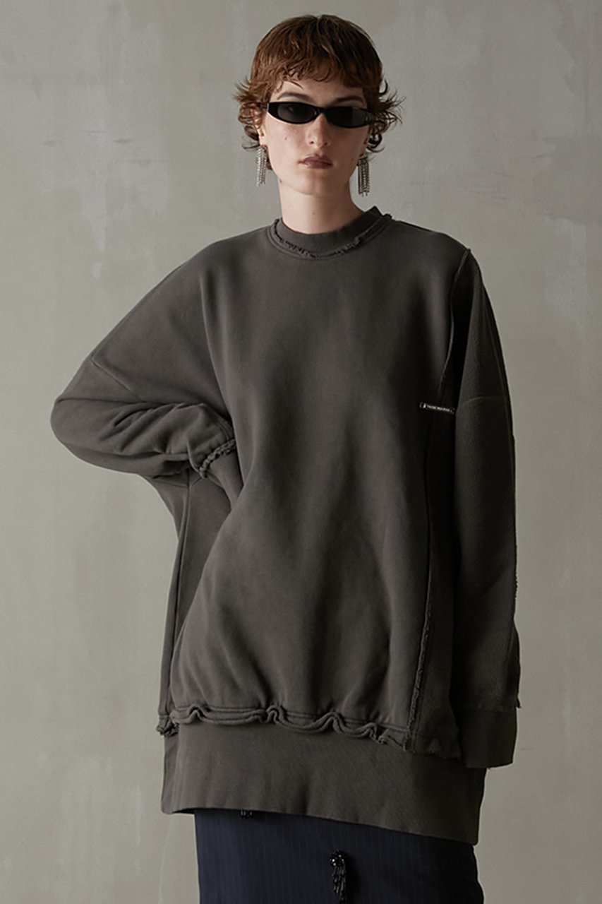 【プランク プロジェクト/PRANK PROJECT】の【UNISEX】ビッグスウェット/Big Sweatshirt 人気、トレンドファッション・服の通販 founy(ファニー) 　ファッション　Fashion　レディースファッション　Fashion for Women　トップス・カットソー　Cut & Sew Tops　シャツ・ブラウス・オフィスカジュアル　Elegant Blouses & Button-Ups　レディースパーカー・カジュアルフーディー　Casual Hoodies & Sweatshirts　ロングTシャツ・Tシャツ　Longline T-Shirts & Tees　スウェット・クルーネックトップス　Sweatshirts & Crewnecks / Relaxed Fit Sweat Tops　カットソー・ベーシックTシャツ　Cut-and-Sewn Tops / Stretch Tees & Basics　ユニセックス　Unisex, Genderless　おすすめ　Recommended / Our Picks　タイツ　Tights, Legwear　トレーナー　Sweatshirt, Trainer　ボトム　Bottoms, Lower Wear　レース　Lace, Lace Fabric　ロング　Long, Long-Length　other-8|ID: prp329100004577760 ipo3291000000032847040