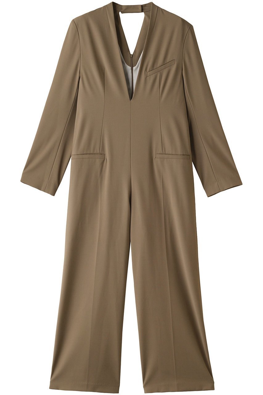 【プランク プロジェクト/PRANK PROJECT】のウォッシャブルノーカラージャケットオールインワン / Washable No Collar Jacket Jumpsuit インテリア・キッズ・メンズ・レディースファッション・服の通販 founy(ファニー) 　ファッション　Fashion　レディースファッション　Ladies' Fashion Online　アウター　Coat Outerwear　ジャケット　Jackets　ノーカラージャケット　No Collar Leather Jackets　おすすめ　Recommend　インナー　Inner　オケージョン　Occasion　クール　Cool　ジャケット　Jacket　タートル　Turtle　BGE(ベージュ)|ID: prp329100004577761 ipo3291000000032424700
