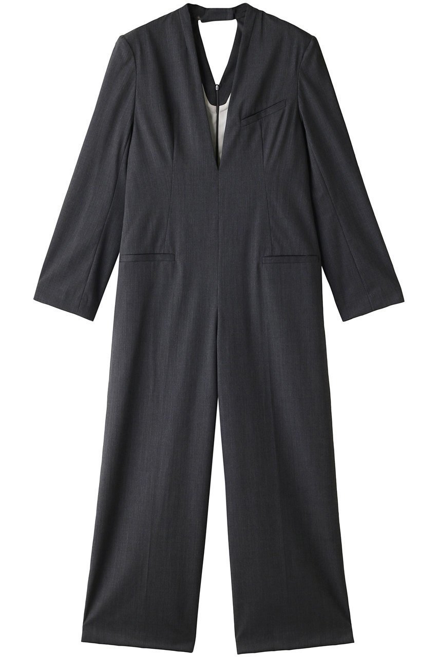 【プランク プロジェクト/PRANK PROJECT】のウォッシャブルノーカラージャケットオールインワン / Washable No Collar Jacket Jumpsuit インテリア・キッズ・メンズ・レディースファッション・服の通販 founy(ファニー) 　ファッション　Fashion　レディースファッション　Ladies' Fashion Online　アウター　Coat Outerwear　ジャケット　Jackets　ノーカラージャケット　No Collar Leather Jackets　おすすめ　Recommend　インナー　Inner　オケージョン　Occasion　クール　Cool　ジャケット　Jacket　タートル　Turtle　GRY(グレー)|ID: prp329100004577761 ipo3291000000032424701