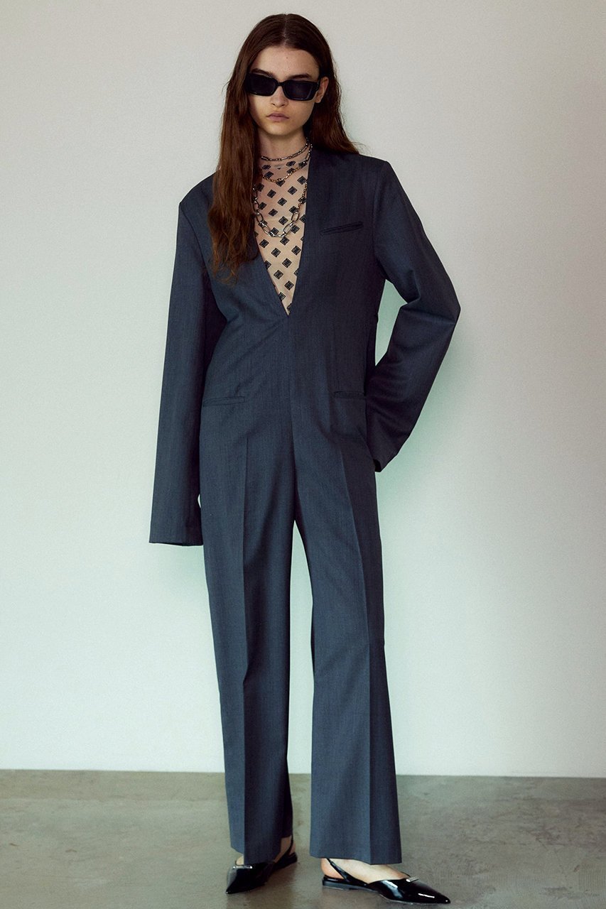 【プランク プロジェクト/PRANK PROJECT】のウォッシャブルノーカラージャケットオールインワン / Washable No Collar Jacket Jumpsuit 人気、トレンドファッション・服の通販 founy(ファニー) 　ファッション　Fashion　レディースファッション　Fashion for Women　アウター　Coat / Outerwear Collection　レディースジャケット・軽アウター　Jackets　ノーカラージャケット / シンプル上品コーデ　Collarless Jackets　パンツ　Pants & Trousers　おすすめ　Recommended / Our Picks　インナー　Innerwear　オケージョン　Occasion Wear　クール　Cool, Chic　ジャケット　Jacket, Outerwear　タートル　Turtleneck, Turtle Collar　other-7|ID: prp329100004577761 ipo3291000000034423493