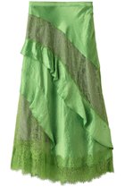 【プランク プロジェクト/PRANK PROJECT】のサテンラッフルスカート/Satin Ruffle Skirt GRN(グリーン)|ID: prp329100004577762 ipo3291000000032424712
