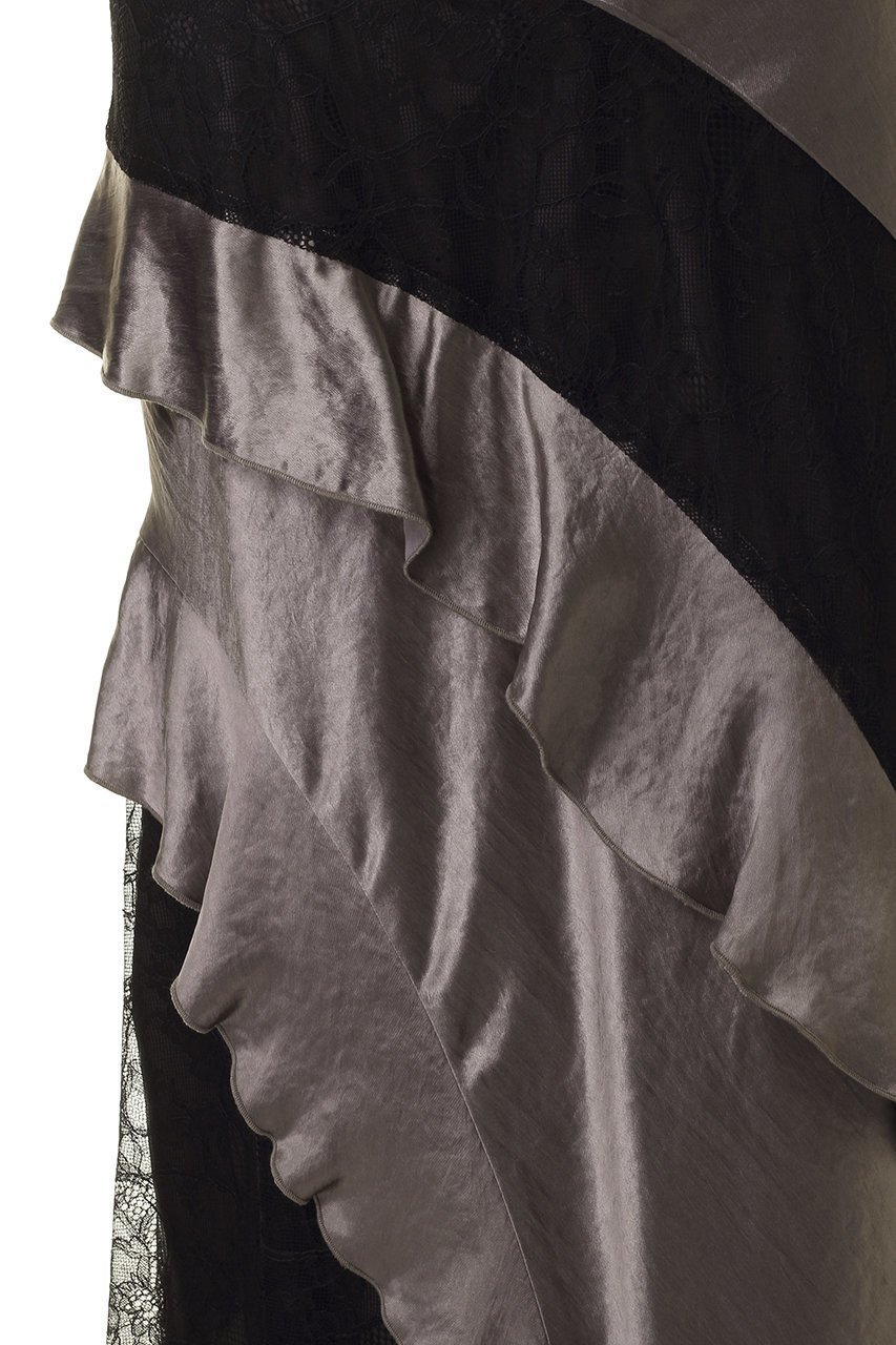 【プランク プロジェクト/PRANK PROJECT】のサテンラッフルスカート/Satin Ruffle Skirt 人気、トレンドファッション・服の通販 founy(ファニー) 　ファッション　Fashion　レディースファッション　Fashion for Women　スカート　Skirts　ロングスカート　Long Skirts / Maxi & Midi Skirts　おすすめ　Recommended / Our Picks　コンビ　Combo, Combination Style　サテン　Satin, Glossy Fabric　ダウン　Down, Puffer　フリル　Frill, Ruffle　ラッフル　Ruffle, Frill　レース　Lace, Lace Fabric　ロング　Long, Long-Length　other-5|ID: prp329100004577762 ipo3291000000032932005