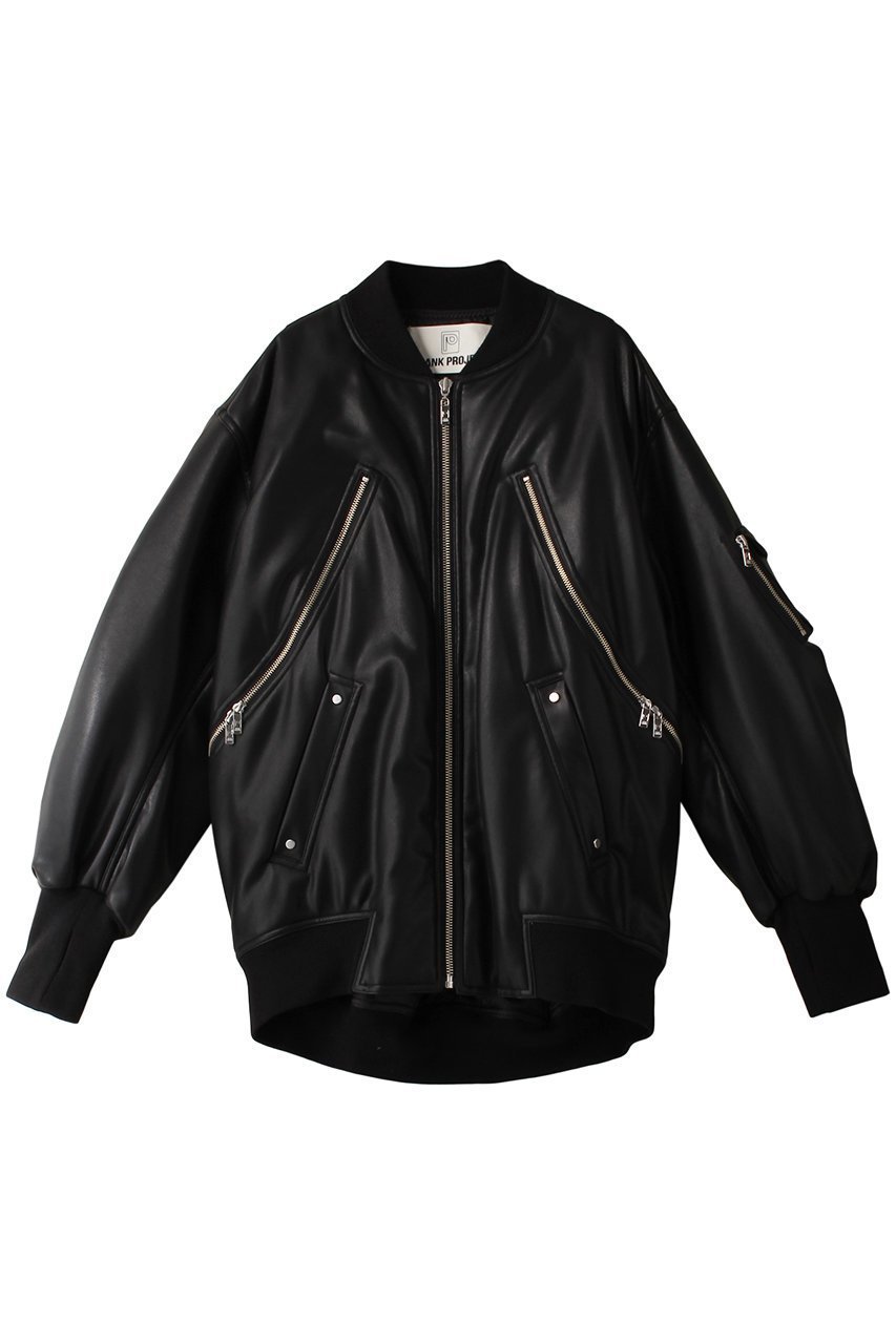 【プランク プロジェクト/PRANK PROJECT】の【UNISEX】フェイクレザーMA-1 / Synthetic Leather MA-1 人気、トレンドファッション・服の通販 founy(ファニー) 　ファッション　Fashion　レディースファッション　Ladies' Fashion Online　アウター　Coat Outerwear　ジャケット　Jackets　ブルゾン　Blouson/Jackets　MA-1　MA-1　ユニセックス　Unisex　シルバー　Silver　ジャケット　Jacket　スリット　Slit　フェイクレザー　Faux Leather　ブルゾン　Blouson　ラグジュアリー　Luxury　エレガント 上品　Elegant　防寒　Cold Protection　 other-1|ID: prp329100004577763 ipo3291000000032424720