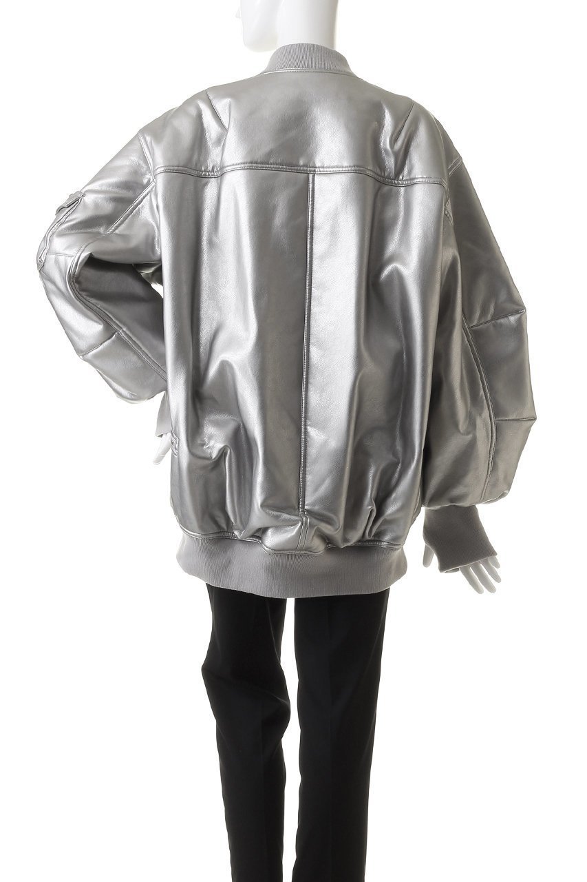 【プランク プロジェクト/PRANK PROJECT】の【UNISEX】フェイクレザーMA-1 / Synthetic Leather MA-1 人気、トレンドファッション・服の通販 founy(ファニー) 　ファッション　Fashion　レディースファッション　Fashion for Women　アウター　Coat / Outerwear Collection　レディースジャケット・軽アウター　Jackets　ブルゾンジャケット・スポーティアウター　Blouson Jackets　MA-1ジャケット　MA-1 Bomber Jackets / Flight Jackets　ユニセックス　Unisex, Genderless　シルバー　Silver, Metallic Silver　ジャケット　Jacket, Outerwear　スリット　Slit, Slit Detail　フェイクレザー　Faux Leather, PU Leather　ブルゾン　Blouson, Bomber Jacket　ラグジュアリー　Luxury, Elegant　エレガント 上品　Elegant　防寒　Cold Protection, Winter-Ready　other-4|ID: prp329100004577763 ipo3291000000034422806