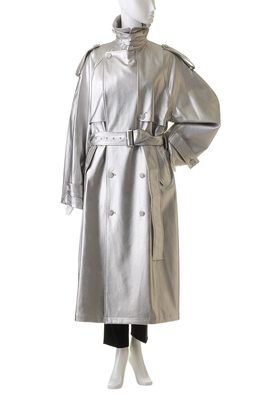 【プランク プロジェクト/PRANK PROJECT】の【UNISEX】ヴィーガンレザートレンチコート / Synthetic Leather Trench Coat 人気、トレンドファッション・服の通販 founy(ファニー) 　ファッション　Fashion　レディースファッション　Fashion for Women　アウター　Coat / Outerwear Collection　コート・ロングコート・ピーコート　Long Coats, Peacoats & More　トレンチコート / 春秋の定番アウター　Trench Coats　ユニセックス　Unisex, Genderless　トレンチ　Trench, Trench Coat　マキシ　Maxi, Full Length　ロング　Long, Long-Length　other-7|ID: prp329100004577766 ipo3291000000032920619