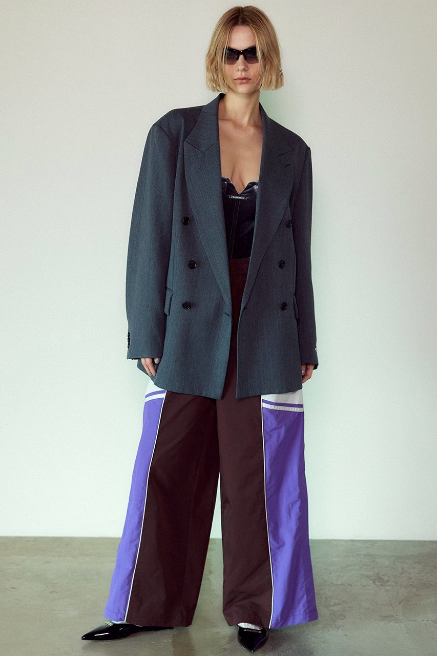 【プランク プロジェクト/PRANK PROJECT】のトラックパンツ / Track Pants 人気、トレンドファッション・服の通販 founy(ファニー) 　ファッション　Fashion　レディースファッション　Fashion for Women　パンツ　Pants & Trousers　グログラン　Grosgrain, Grosgrain Ribbon　ストレート　Straight, Straight Cut　スリット　Slit, Slit Detail　ツイル　Twist, Twisted Detail　トレンド　Trend, Trending Now　ブロック　Block, Solid Block Pattern　ロング　Long, Long-Length　ワイド　Wide, Wide Fit　おすすめ　Recommended / Our Picks　other-3|ID: prp329100004577767 ipo3291000000032829641