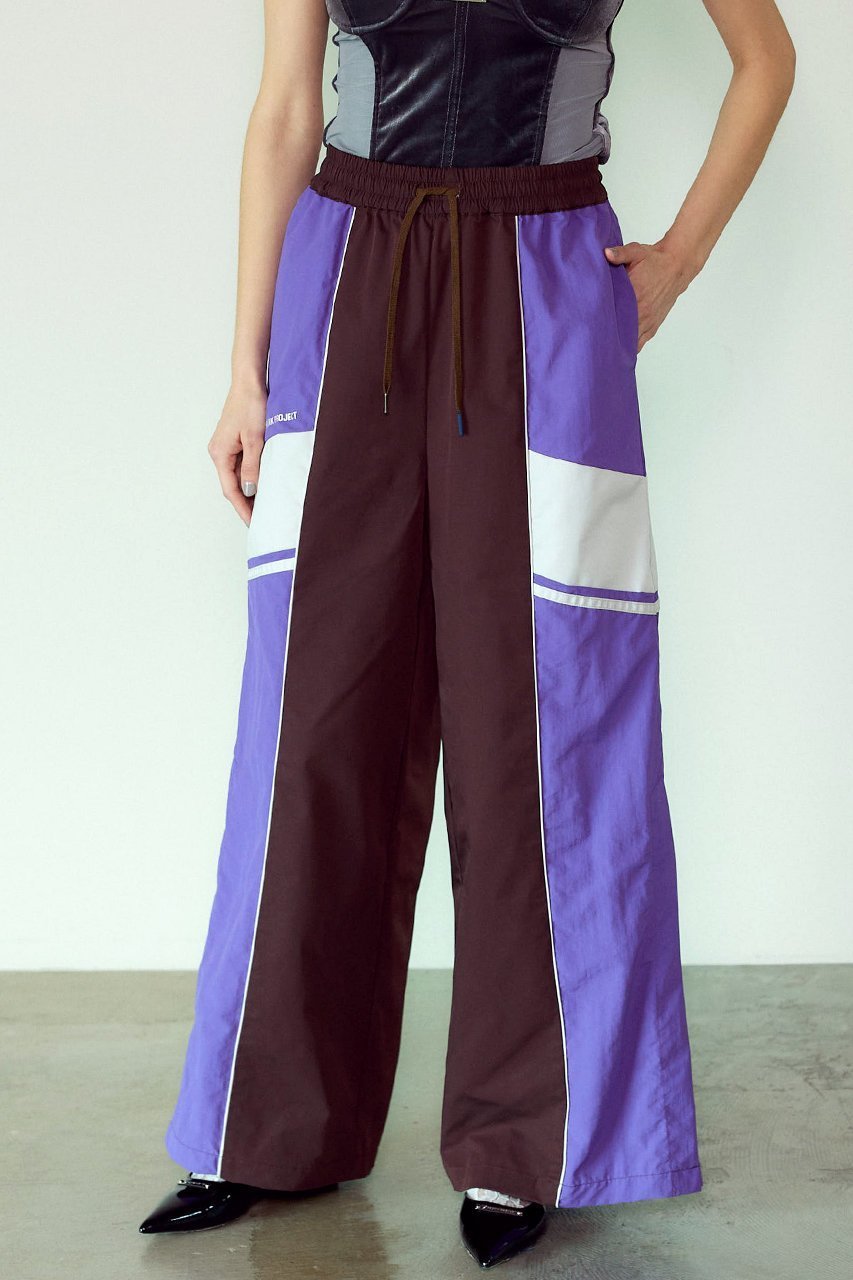 【プランク プロジェクト/PRANK PROJECT】のトラックパンツ / Track Pants 人気、トレンドファッション・服の通販 founy(ファニー) 　ファッション　Fashion　レディースファッション　Fashion for Women　パンツ　Pants & Trousers　グログラン　Grosgrain, Grosgrain Ribbon　ストレート　Straight, Straight Cut　スリット　Slit, Slit Detail　ツイル　Twist, Twisted Detail　トレンド　Trend, Trending Now　ブロック　Block, Solid Block Pattern　ロング　Long, Long-Length　ワイド　Wide, Wide Fit　おすすめ　Recommended / Our Picks　other-4|ID: prp329100004577767 ipo3291000000032829642