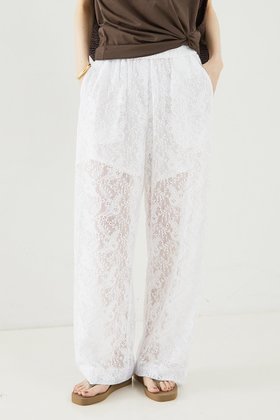 【ザ ストア バイ シー/THE STORE by C】のレースパンツ 人気、トレンドファッション・服の通販 founy(ファニー) ファッション Fashion レディースファッション Fashion for Women パンツ Pants & Trousers イタリア Italy タンク Tank Top, Sleeveless Top ベーシック Basic, Essential ラッセル Raschel, Raschel Lace リネン Linen, Linen Fabric レース Lace, Lace Fabric 今季 This Season, Current Season |ID:prp329100004577771