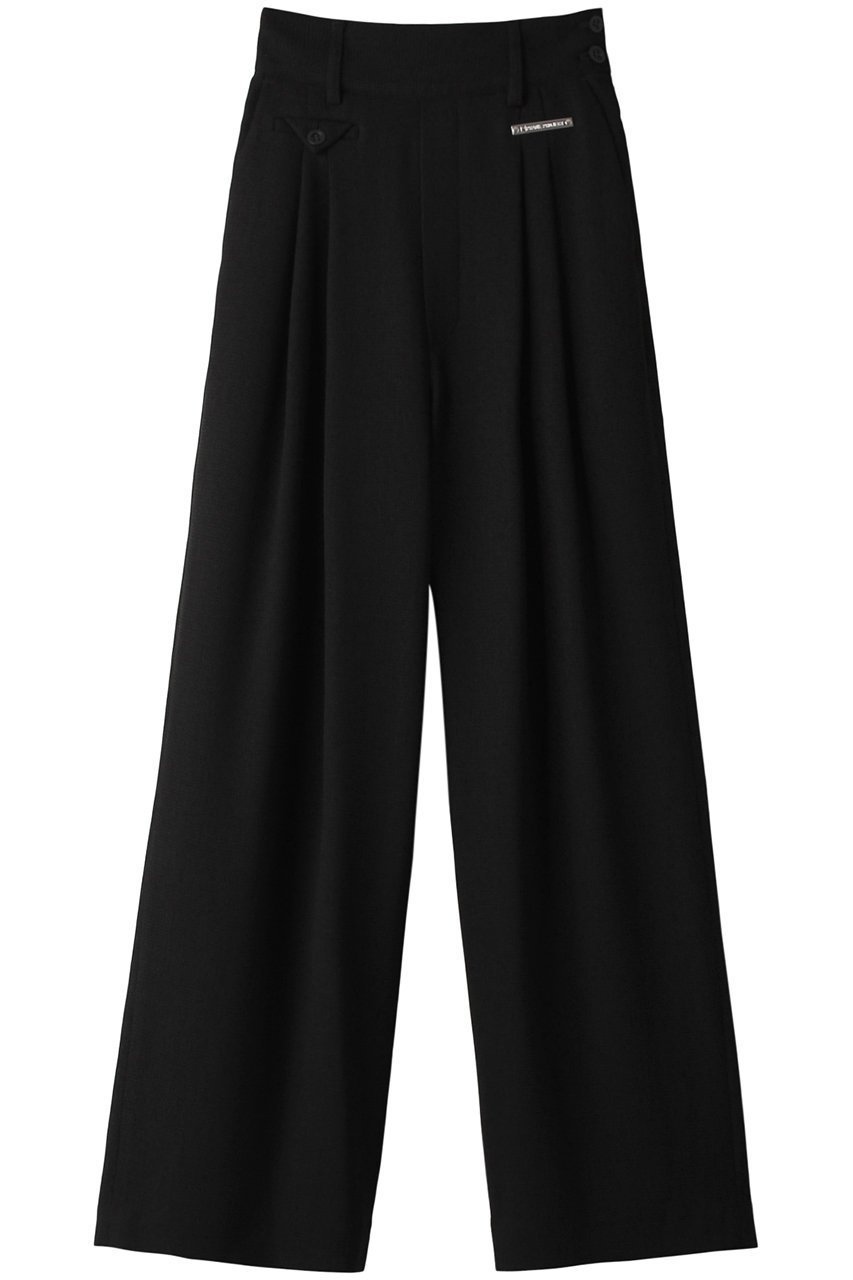【プランク プロジェクト/PRANK PROJECT】のカラミワイドテーパードパンツ / Kalami Wide Tapered Pants インテリア・キッズ・メンズ・レディースファッション・服の通販 founy(ファニー) 　ファッション　Fashion　レディースファッション　Ladies' Fashion Online　パンツ　Pants　コンパクト　Compact　ジャケット　Jacket　スタイリッシュ　Stylish　セットアップ　Set Up　テーパード　Tapered　メッシュ　Mesh　夏　Summer　BLK(ブラック)|ID: prp329100004577772 ipo3291000000032424814