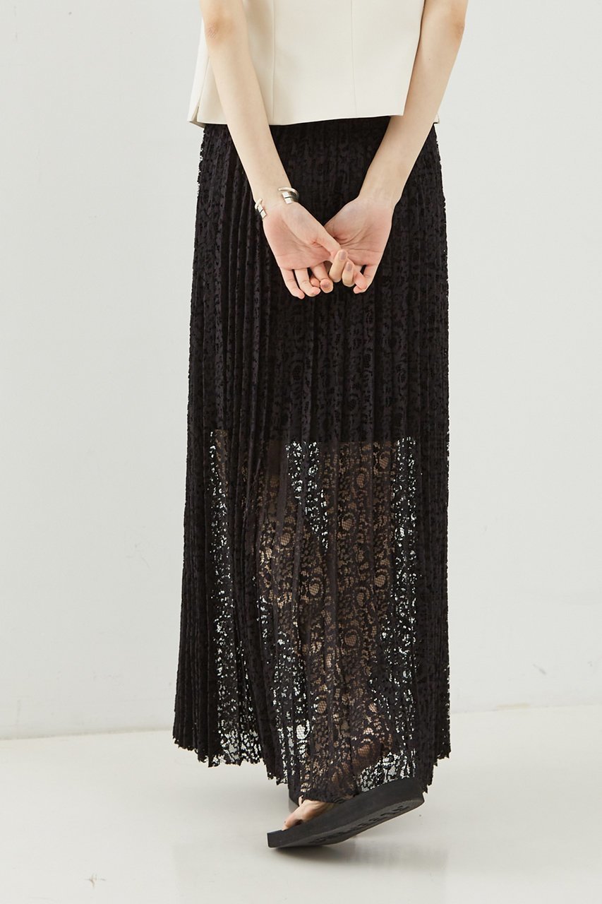 【ザ ストア バイ シー/THE STORE by C】のレースプリーツスカート 人気、トレンドファッション・服の通販 founy(ファニー) 　ファッション　Fashion　レディースファッション　WOMEN　スカート　Skirt　プリーツスカート　Pleated Skirts　ロングスカート　Long Skirt　イタリア　Italy　デニム　Denim　フェミニン　Feminine　プリーツ　Pleats　ロング　Long　夏　Summer　春　Spring　other-3|ID: prp329100004577775 ipo3291000000032424836
