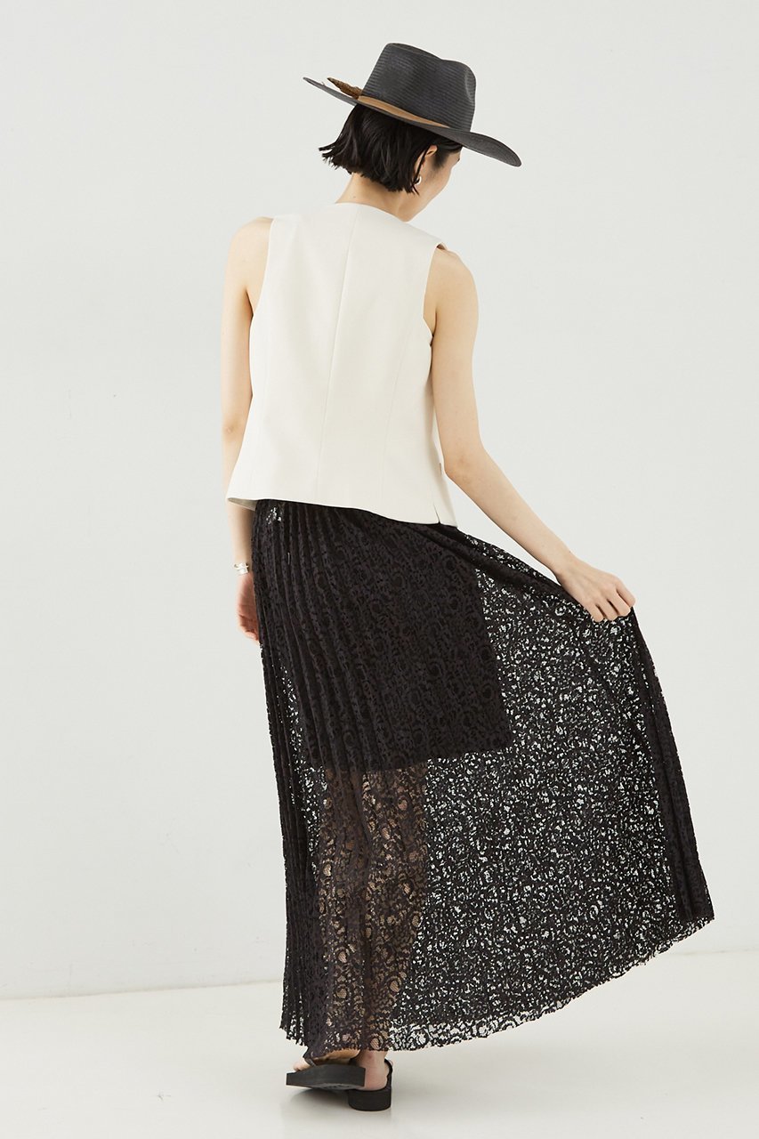 【ザ ストア バイ シー/THE STORE by C】のレースプリーツスカート 人気、トレンドファッション・服の通販 founy(ファニー) 　ファッション　Fashion　レディースファッション　WOMEN　スカート　Skirt　プリーツスカート　Pleated Skirts　ロングスカート　Long Skirt　イタリア　Italy　デニム　Denim　フェミニン　Feminine　プリーツ　Pleats　ロング　Long　夏　Summer　春　Spring　other-5|ID: prp329100004577775 ipo3291000000032424838