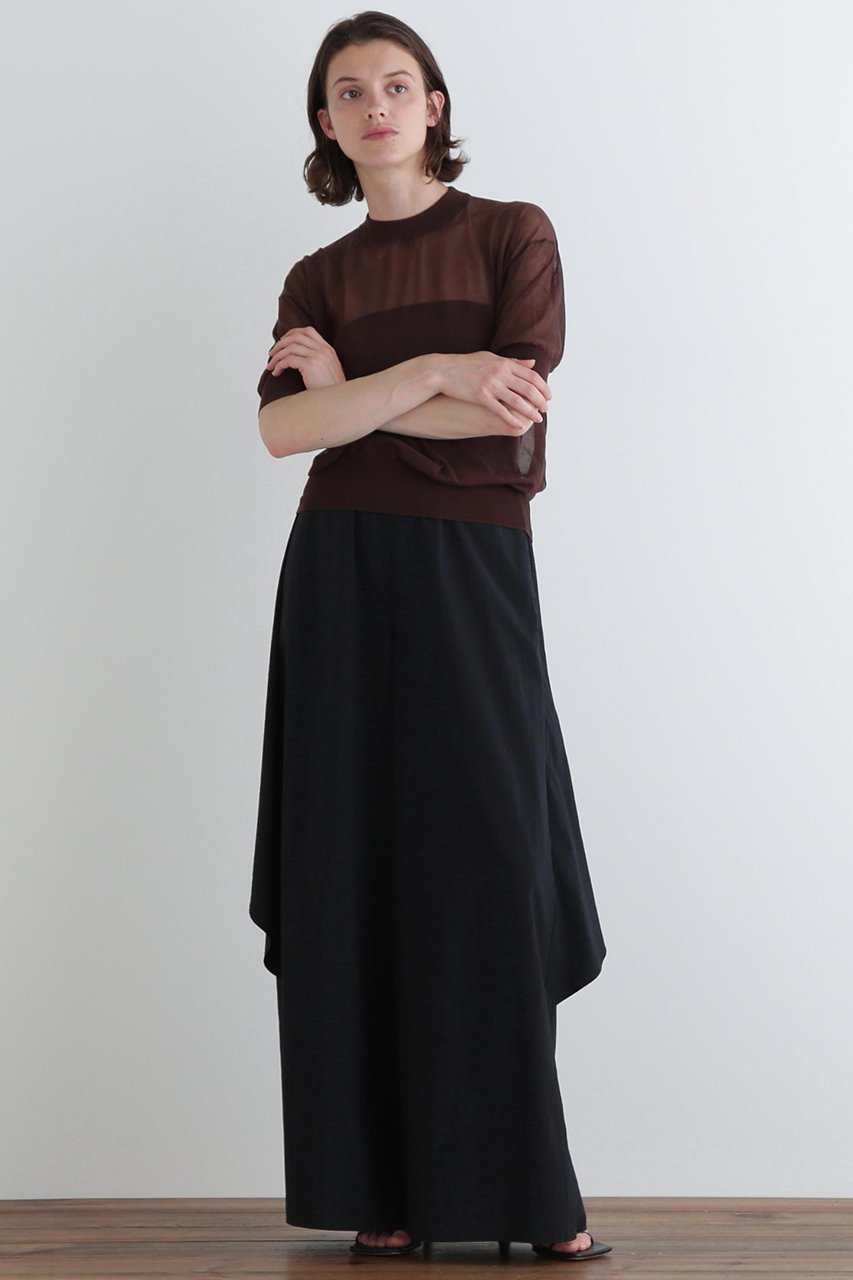 【ル フィル/LE PHIL】のハーフスリーブシアーニット 人気、トレンドファッション・服の通販 founy(ファニー) 　ファッション　Fashion　レディースファッション　WOMEN　トップス・カットソー　Tops/Tshirt　ニット　Knit Tops　プルオーバー　Pullover　インナー　Inner　シアー　Sheer　スタンダード　Standard　夏　Summer　other-3|ID: prp329100004577777 ipo3291000000032424854