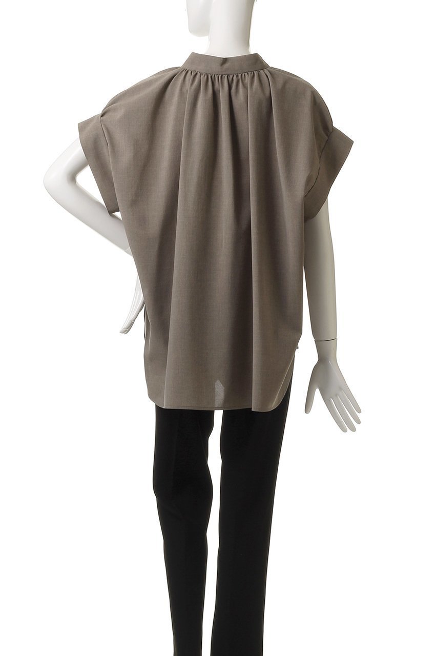 【ベイジ,/BEIGE,】のBATEAU(バトー)/Vネックバックギャザーハーフスリーブブラウス 人気、トレンドファッション・服の通販 founy(ファニー) 　ファッション　Fashion　レディースファッション　WOMEN　トップス・カットソー　Tops/Tshirt　シャツ/ブラウス　Shirts/Blouses　Vネック　V-Neck　バッグ　Bag　2025年　2025　ギャザー　Gather　ショート　Short　シンプル　Simple　スリーブ　Sleeve　A/W・秋冬　Aw・Autumn/Winter・Fw・Fall-Winter　ビジネス 仕事 通勤　Business　other-4|ID: prp329100004577787 ipo3291000000032424946