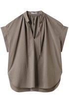 【ベイジ,/BEIGE,】のBATEAU(バトー)/Vネックバックギャザーハーフスリーブブラウス Taupe|ID: prp329100004577787 ipo3291000000036393334