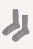 【プリスティン/PRISTINE】の爽ヤクコットンクルーリブソックス グレー|ID: prp329100004577793 ipo3291000000036097478