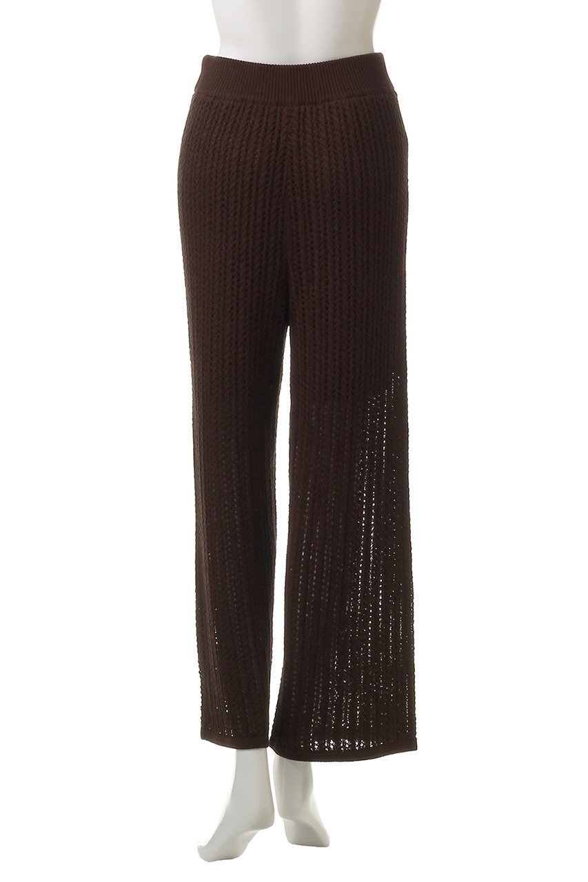 【アンクレイヴ/uncrave】のシースルーケーブルニットパンツ 人気、トレンドファッション・服の通販 founy(ファニー) 　ファッション　Fashion　レディースファッション　Ladies' Fashion Online　パンツ　Pants　サマー　Summer　ストレート　Straight　トレンド　Trend　エレガント 上品　Elegant　夏　Summer　other-4|ID: prp329100004577801 ipo3291000000032425178