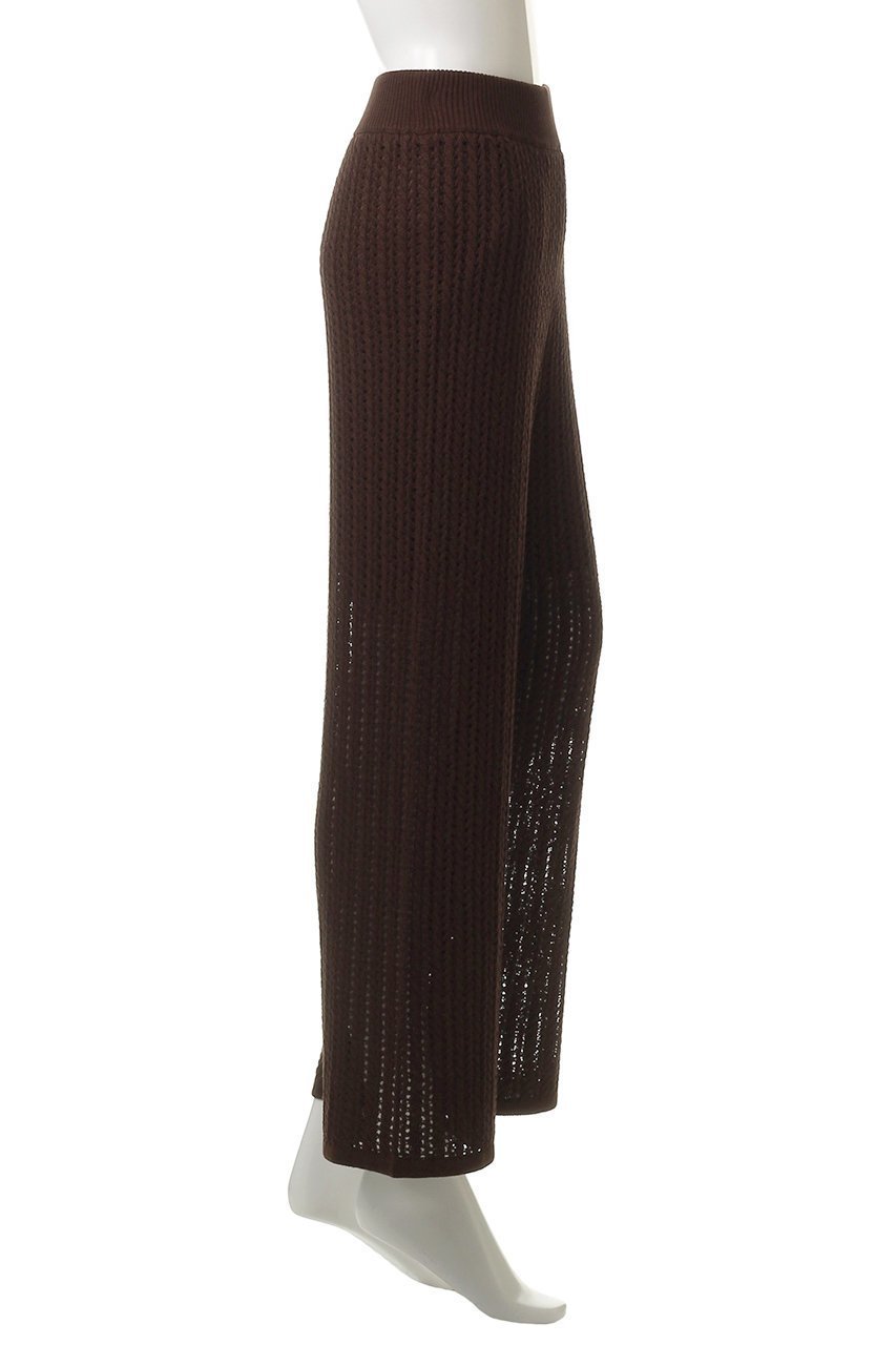 【アンクレイヴ/uncrave】のシースルーケーブルニットパンツ 人気、トレンドファッション・服の通販 founy(ファニー) 　ファッション　Fashion　レディースファッション　Fashion for Women　パンツ　Pants & Trousers　サマー　Summer, Summer Style　ストレート　Straight, Straight Cut　トレンド　Trend, Trending Now　エレガント 上品　Elegant　夏　Summer　other-3|ID: prp329100004577801 ipo3291000000036756593