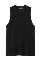 【アンクレイヴ/uncrave】のシースルーケーブルニット ノースリーブトップス ブラック|ID:prp329100004577802