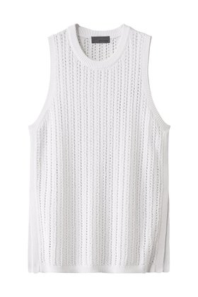 【アンクレイヴ/uncrave】 シースルーケーブルニット ノースリーブトップス人気、トレンドファッション・服の通販 founy(ファニー) ファッション Fashion レディースファッション Fashion for Women トップス・カットソー Cut & Sew Tops ニット Knit Tops & Sweaters キャミソール&ノースリーブ Camisoles & Sleeveless Tops カジュアルプルオーバー・ニットトップス Pullovers & Knit Tops / Casual Pullovers なめらか Smooth, Silky Texture サマー Summer, Summer Style フェミニン Feminine, Girly |ID:prp329100004577802