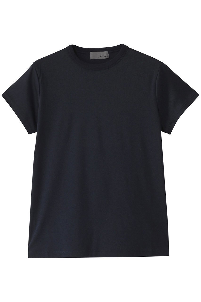 【アンクレイヴ/uncrave】の【6/11 20:00販売開始】ライトスムース コンパクトTシャツ インテリア・キッズ・メンズ・レディースファッション・服の通販 founy(ファニー) 　ファッション　Fashion　レディースファッション　WOMEN　トップス・カットソー　Tops/Tshirt　シャツ/ブラウス　Shirts/Blouses　ロング / Tシャツ　T-Shirts　カットソー　Cut and Sewn　インナー　Inner　コンパクト　Compact　ショート　Short　スリーブ　Sleeve　定番　Standard　NEW・新作・新着・新入荷　New Arrivals　ネイビー|ID: prp329100004577804 ipo3291000000032425202
