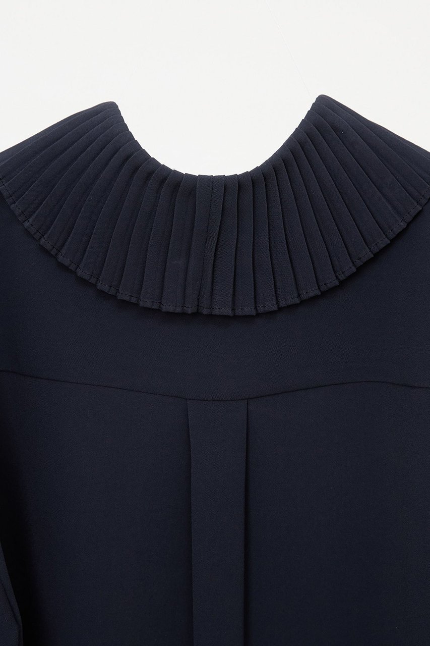 【マルティニーク/martinique】のプリーツカラーブラウス 人気、トレンドファッション・服の通販 founy(ファニー) 　ファッション　Fashion　レディースファッション　WOMEN　トップス・カットソー　Tops/Tshirt　シャツ/ブラウス　Shirts/Blouses　おすすめ　Recommend　インナー　Inner　ジャケット　Jacket　スリーブ　Sleeve　プリーツ　Pleats　ロング　Long　定番　Standard　other-4|ID: prp329100004577806 ipo3291000000032425226