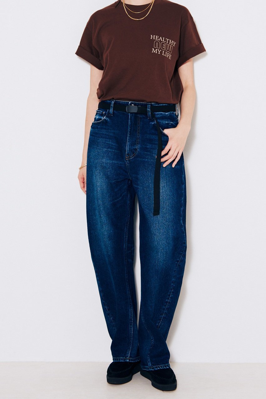 【ヘルシーデニム/Healthy Denim】のCorn ワイドテーパードデニムパンツ 人気、トレンドファッション・服の通販 founy(ファニー) 　ファッション　Fashion　レディースファッション　Ladies' Fashion Online　パンツ　Pants　デニムパンツ　Denim Pants　2025年　2025　2025-2026秋冬・A/W　Aw/Autumn/Winter/Fw/Fall/2025-2026　カットソー　Cut And Sew　デニム　Denim　フォルム　Form　ルーズ　Loose　A/W・秋冬　Aw・Autumn/Winter・Fw・Fall-Winter　other-6|ID: prp329100004578687 ipo3291000000032464820