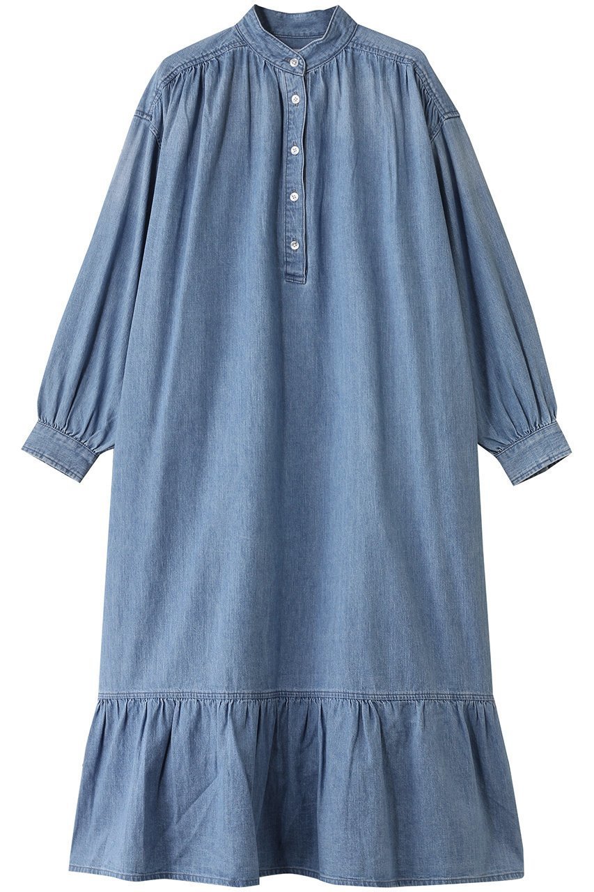 【ヘルシーデニム/Healthy Denim】のGrape ワンピース インテリア・キッズ・メンズ・レディースファッション・服の通販 founy(ファニー) 　ファッション　Fashion　レディースファッション　Fashion for Women　ワンピース　Dresses　チュニック　Tunic Tops & Dresses　2025年　2025　2025-2026秋冬・A/W　Autumn/Winter 2025–26 AW25–26　シンプル　Simple, Minimal　チュニック　Tunic, Long Top　デニム　Denim, Jeans Material　フレア　Flare, Flared　ロング　Long, Long-Length　A/W・秋冬　Autumn/Winter　Light Used|ID: prp329100004578689 ipo3291000000032434683