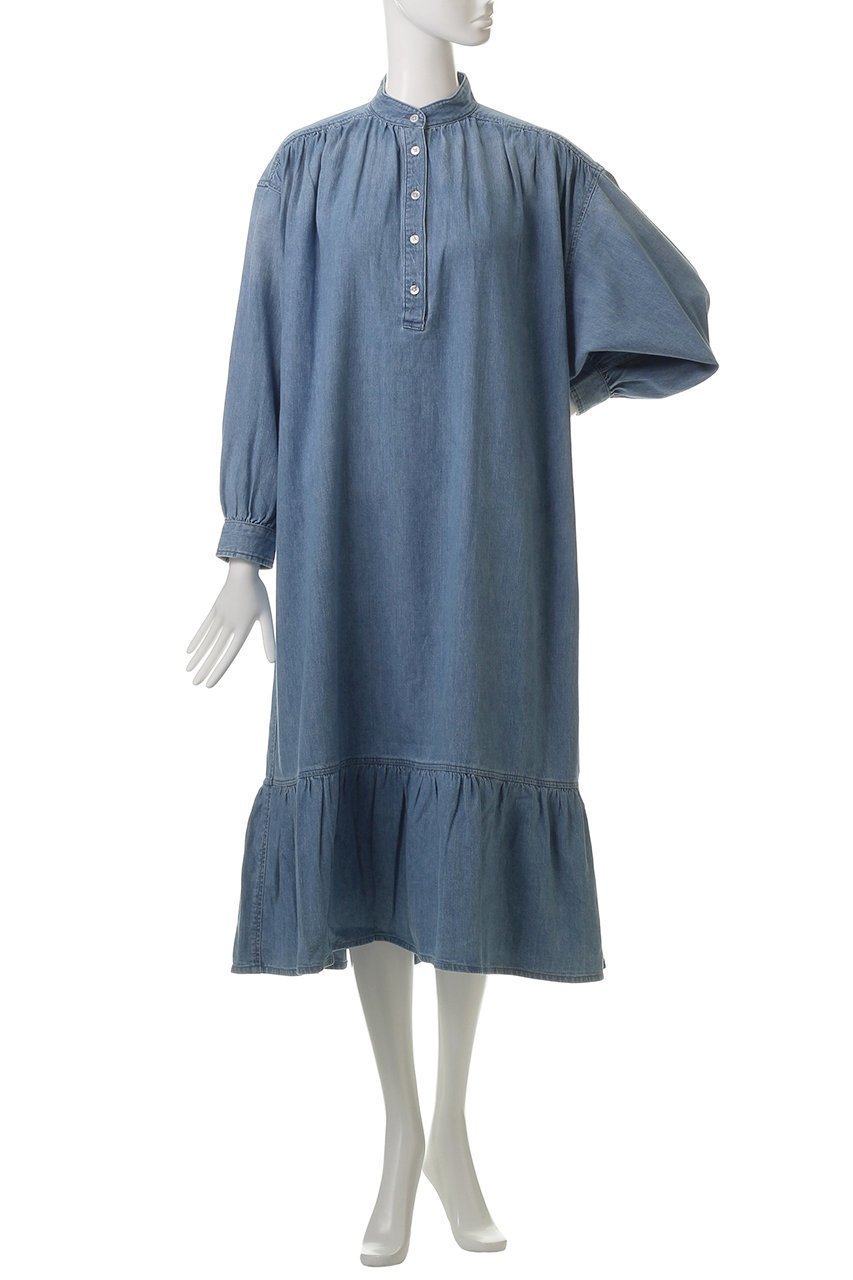 【ヘルシーデニム/Healthy Denim】のGrape ワンピース 人気、トレンドファッション・服の通販 founy(ファニー) 　ファッション　Fashion　レディースファッション　Fashion for Women　ワンピース　Dresses　チュニック　Tunic Tops & Dresses　2025年　2025　2025-2026秋冬・A/W　Autumn/Winter 2025–26 AW25–26　シンプル　Simple, Minimal　チュニック　Tunic, Long Top　デニム　Denim, Jeans Material　フレア　Flare, Flared　ロング　Long, Long-Length　A/W・秋冬　Autumn/Winter　other-2|ID: prp329100004578689 ipo3291000000032434684