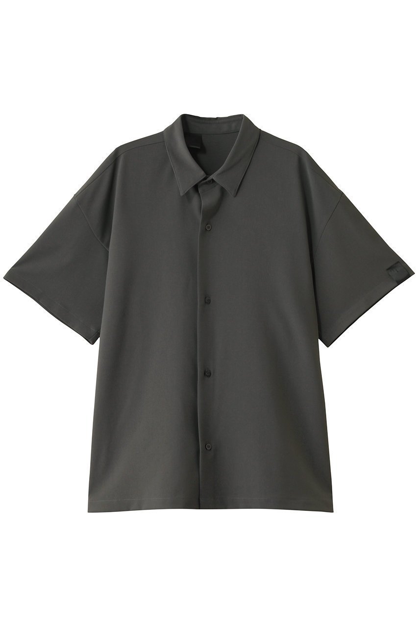 【エヌ.ハリウッド/N.HOOLYWOOD / MEN】の【MEN】【COMPILE】ハーフスリーブシャツ インテリア・キッズ・メンズ・レディースファッション・服の通販 founy(ファニー) 　ファッション　Fashion　メンズファッション　MEN　ショルダー　Shoulder　ショート　Short　シンプル　Simple　ストレッチ　Stretch　スリーブ　Sleeve　トレンド　Trend　ドロップ　Drop　ラウンド　Round　NEW・新作・新着・新入荷　New Arrivals　チャコール|ID: prp329100004578690 ipo3291000000032434690