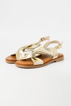 【エスメラルダ/Esmeralda】のツイストフラットサンダル 人気、トレンドファッション・服の通販 founy(ファニー) ファッション Fashion レディースファッション WOMEN サンダル Sandals ツイスト Twist フラット Flat メタリック Metallic ラップ Wrap 夏 Summer NEW・新作・新着・新入荷 New Arrivals thumbnail ゴールド|ID: prp329100004578693 ipo3291000000032434711