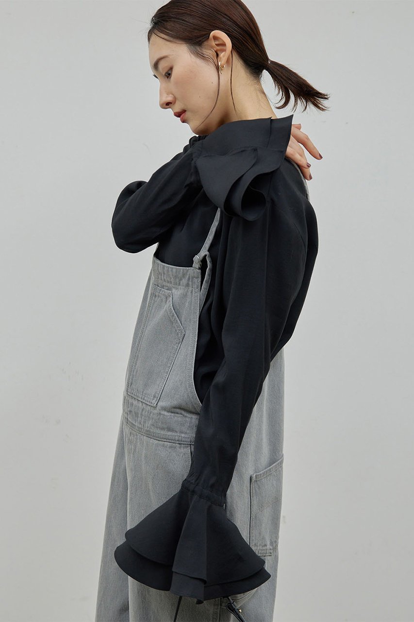 【ガリャルダガランテ/GALLARDAGALANTE】のラッフルカフスブラウス 人気、トレンドファッション・服の通販 founy(ファニー) 　ファッション　Fashion　レディースファッション　WOMEN　トップス・カットソー　Tops/Tshirt　シャツ/ブラウス　Shirts/Blouses　おすすめ　Recommend　オケージョン　Occasion　カーディガン　Cardigan　ジャケット　Jacket　スリーブ　Sleeve　フェミニン　Feminine　フリル　Frills　ベーシック　Basic　ロング　Long　other-3|ID: prp329100004578706 ipo3291000000032434842