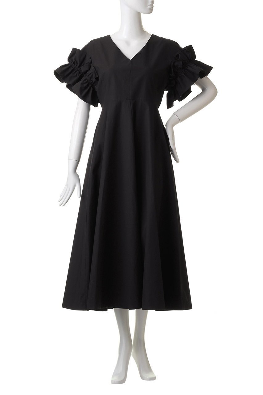 【コルコバード/CORCOVADO】のフリルスリーブタイプライタードレス 人気、トレンドファッション・服の通販 founy(ファニー) 　ファッション　Fashion　レディースファッション　Ladies' Fashion Online　ワンピース　Dress　ドレス　Party Dresses　チュニック　Tunic　エレガント 上品　Elegant　シンプル　Simple　タイプライター　Typewriter　チュニック　Tunic　ドレス　Dress　フリル　Frills　再入荷　Restock/Back In Stock/Re Arrival　other-2|ID: prp329100004578711 ipo3291000000032434891
