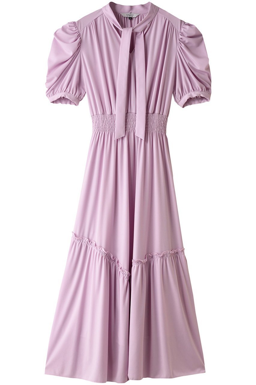 【コルコバード/CORCOVADO】のSmooth Jersey ボウタイリボンドレス 人気、トレンドファッション・服の通販 founy(ファニー) 　ファッション　Fashion　レディースファッション　Ladies' Fashion Online　ワンピース　Dress　ドレス　Party Dresses　チュニック　Tunic　ギャザー　Gather　シューズ　Shoes　ストレッチ　Stretch　スニーカー　Sneakers　チュニック　Tunic　バレエ　Ballet　ベビー　Baby　リラックス　Relax　エレガント 上品　Elegant　再入荷　Restock/Back In Stock/Re Arrival　 other-1|ID: prp329100004578718 ipo3291000000032434950