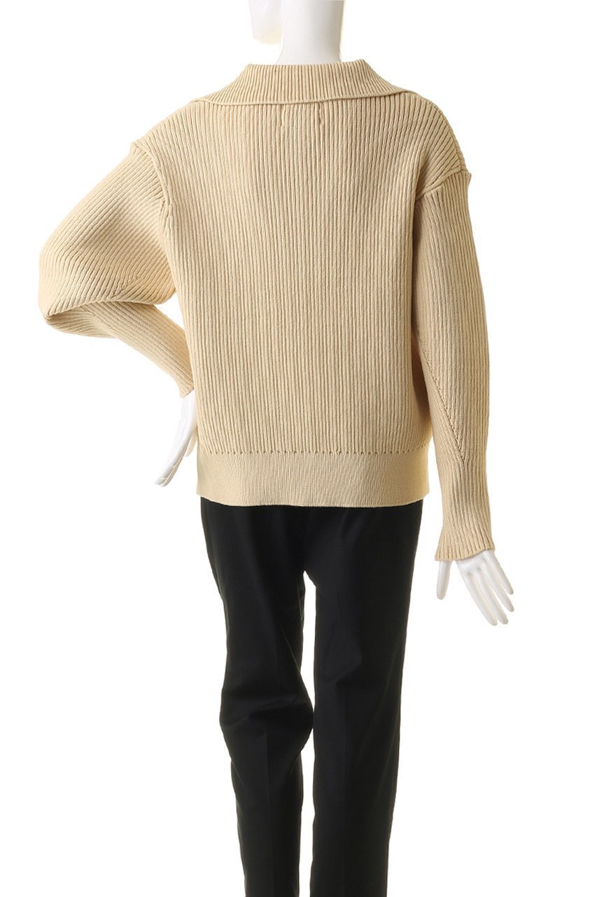 【ベイジ,/BEIGE,】のTHURET(チュレ)/リブニットトップス 人気、トレンドファッション・服の通販 founy(ファニー) 　ファッション　Fashion　レディースファッション　Fashion for Women　トップス・カットソー　Cut & Sew Tops　ニット　Knit Tops & Sweaters　カジュアルプルオーバー・ニットトップス　Pullovers & Knit Tops / Casual Pullovers　シンプル　Simple, Minimal　スリット　Slit, Slit Detail　デニム　Denim, Jeans Material　リブニット　Rib Knit, Ribbed Knit　ワイド　Wide, Wide Fit　other-4|ID: prp329100004578737 ipo3291000000032959210