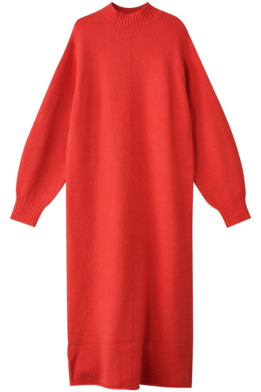 【ベイジ,/BEIGE,】のBERTAINA(ベルテナ)/ロングニットワンピース インテリア・キッズ・メンズ・レディースファッション・服の通販 founy(ファニー) 　ファッション　Fashion　レディースファッション　Fashion for Women　ワンピース　Dresses　ニットワンピース　Knit Dresses　チュニック　Tunic Tops & Dresses　スリーブ　Sleeve, Long Sleeve / Short Sleeve　チュニック　Tunic, Long Top　フォルム　Silhouette, Form　ロング　Long, Long-Length　A/W・秋冬　Autumn/Winter　軽量　Lightweight, Ultra Light　Red Orange×Milk Tea|ID: prp329100004578739 ipo3291000000035062270