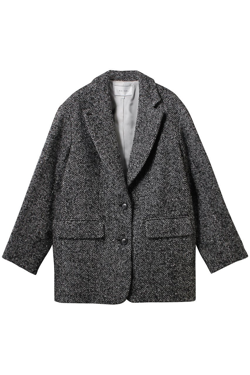 【ベイジ,/BEIGE,】のSOLEIL(ソレイユ)/オーバーサイズツイードジャケット インテリア・キッズ・メンズ・レディースファッション・服の通販 founy(ファニー) 　ファッション　Fashion　レディースファッション　Fashion for Women　アウター　Coat / Outerwear Collection　レディースジャケット・軽アウター　Jackets　ジャケット　Jacket, Outerwear　ツイード　Twill, Twill Weave　Monotone|ID: prp329100004578740 ipo3291000000032936729