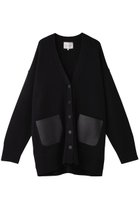 【ベイジ,/BEIGE,】のLEADER(ルアデ)/フェイクレザーポケットオーバーサイズカーディガン Navy|ID: prp329100004578742 ipo3291000000032964978