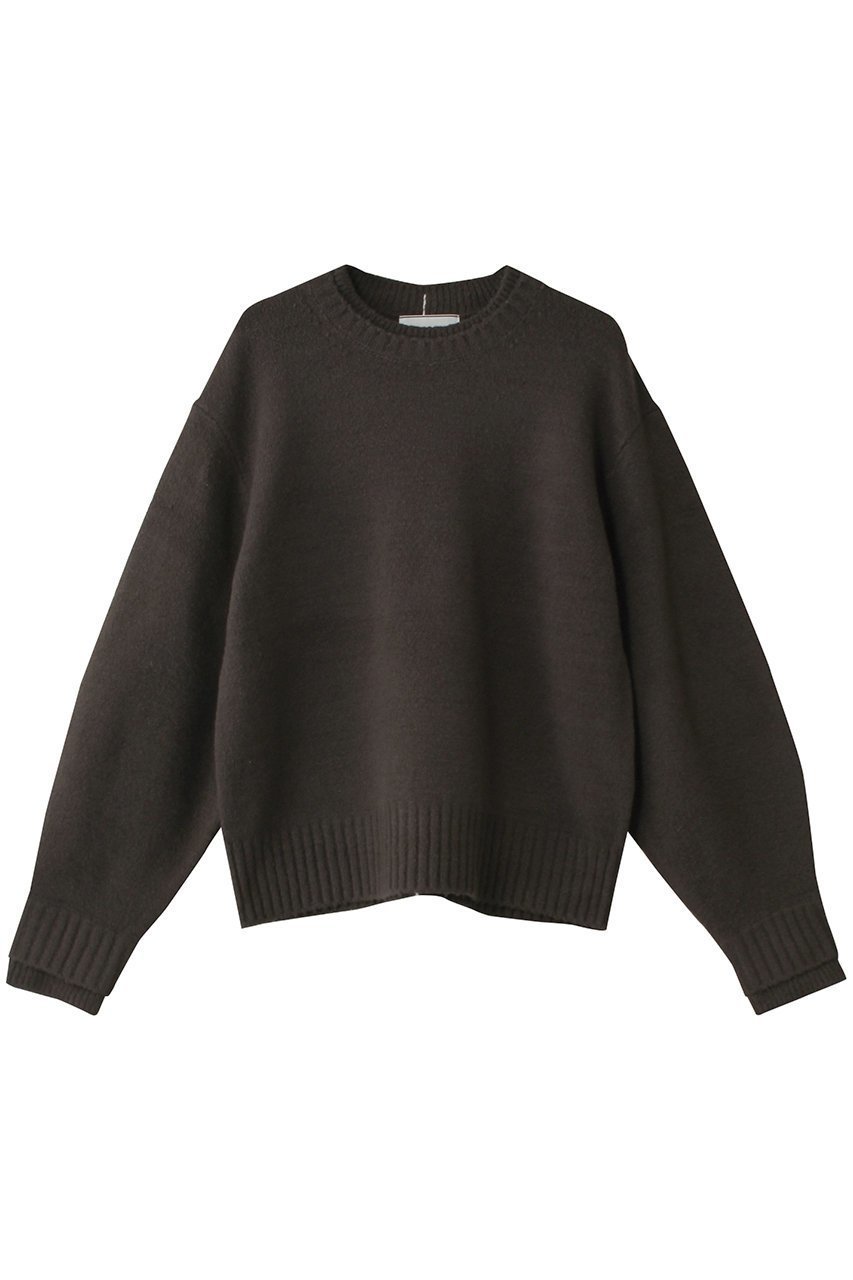 【ベイジ,/BEIGE,】のBERTAINA(ベルテナ)/配色リンキングクルーネックニット インテリア・キッズ・メンズ・レディースファッション・服の通販 founy(ファニー) 　ファッション　Fashion　レディースファッション　Fashion for Women　トップス・カットソー　Cut & Sew Tops　ニット　Knit Tops & Sweaters　カジュアルプルオーバー・ニットトップス　Pullovers & Knit Tops / Casual Pullovers　シンプル　Simple, Minimal　センター　Center, Center Line　エレガント 上品　Elegant　C.Gray×Ecru|ID: prp329100004578743 ipo3291000000032965095