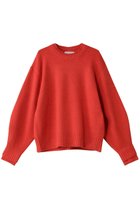 【ベイジ,/BEIGE,】のBERTAINA(ベルテナ)/配色リンキングクルーネックニット Red Orange×Milk Tea|ID: prp329100004578743 ipo3291000000032965099