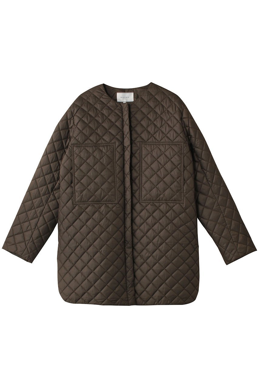 【ベイジ,/BEIGE,】のCOINTET(コワンテ)/コート インテリア・キッズ・メンズ・レディースファッション・服の通販 founy(ファニー) 　ファッション　Fashion　レディースファッション　Ladies' Fashion Online　アウター　Coat Outerwear　コート　Coats　キルティング　Quilting　ショート　Short　エレガント 上品　Elegant　ビジネス 仕事 通勤　Business　羽織　Haori　Kahki|ID: prp329100004578749 ipo3291000000032435249