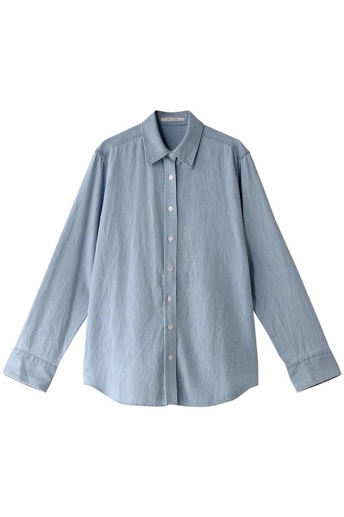 【ベイジ,/BEIGE,】のDELAUP(ドロー)/ダンガリー風コットンデニムブラウス インテリア・キッズ・メンズ・レディースファッション・服の通販 founy(ファニー) https://founy.com/ ファッション Fashion レディースファッション Fashion for Women トップス・カットソー Cut & Sew Tops シャツ・ブラウス・オフィスカジュアル Elegant Blouses & Button-Ups スリーブ Sleeve, Long Sleeve / Short Sleeve ダンガリー Dungaree, Chambray デニム Denim, Jeans Material フォルム Silhouette, Form ロング Long, Long-Length 定番 Standard, Basic Item 羽織 Haori, Light Jacket |ID: prp329100004578752 ipo3291000000035063486