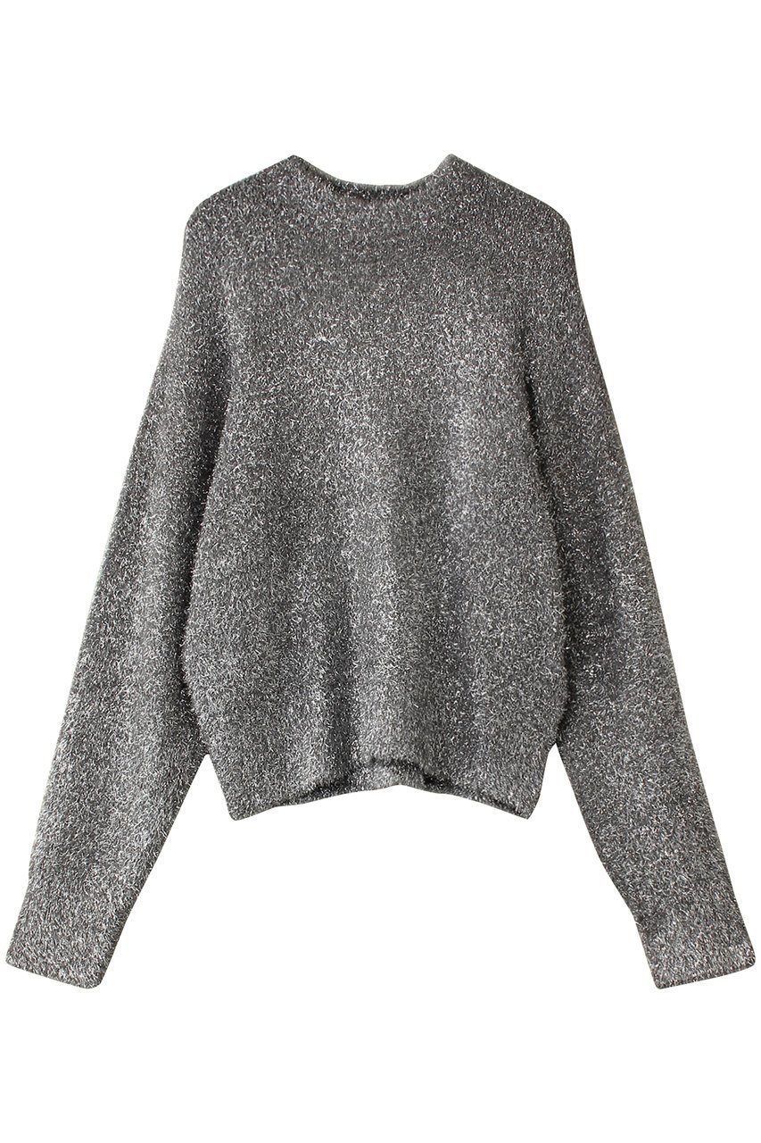 【ベイジ,/BEIGE,】のMARRONNIERS(マロニエ)/ラメテープヤーンクルーネックニット インテリア・キッズ・メンズ・レディースファッション・服の通販 founy(ファニー) 　ファッション　Fashion　レディースファッション　Fashion for Women　トップス・カットソー　Cut & Sew Tops　ニット　Knit Tops & Sweaters　カジュアルプルオーバー・ニットトップス　Pullovers & Knit Tops / Casual Pullovers　おすすめ　Recommended / Our Picks　アンサンブル　Ensemble Set　ウォッシャブル　Machine Washable　カーディガン　Cardigan, Knitwear　洗える　Machine Washable　A/W・秋冬　Autumn/Winter　Silver|ID: prp329100004578753 ipo3291000000035066596