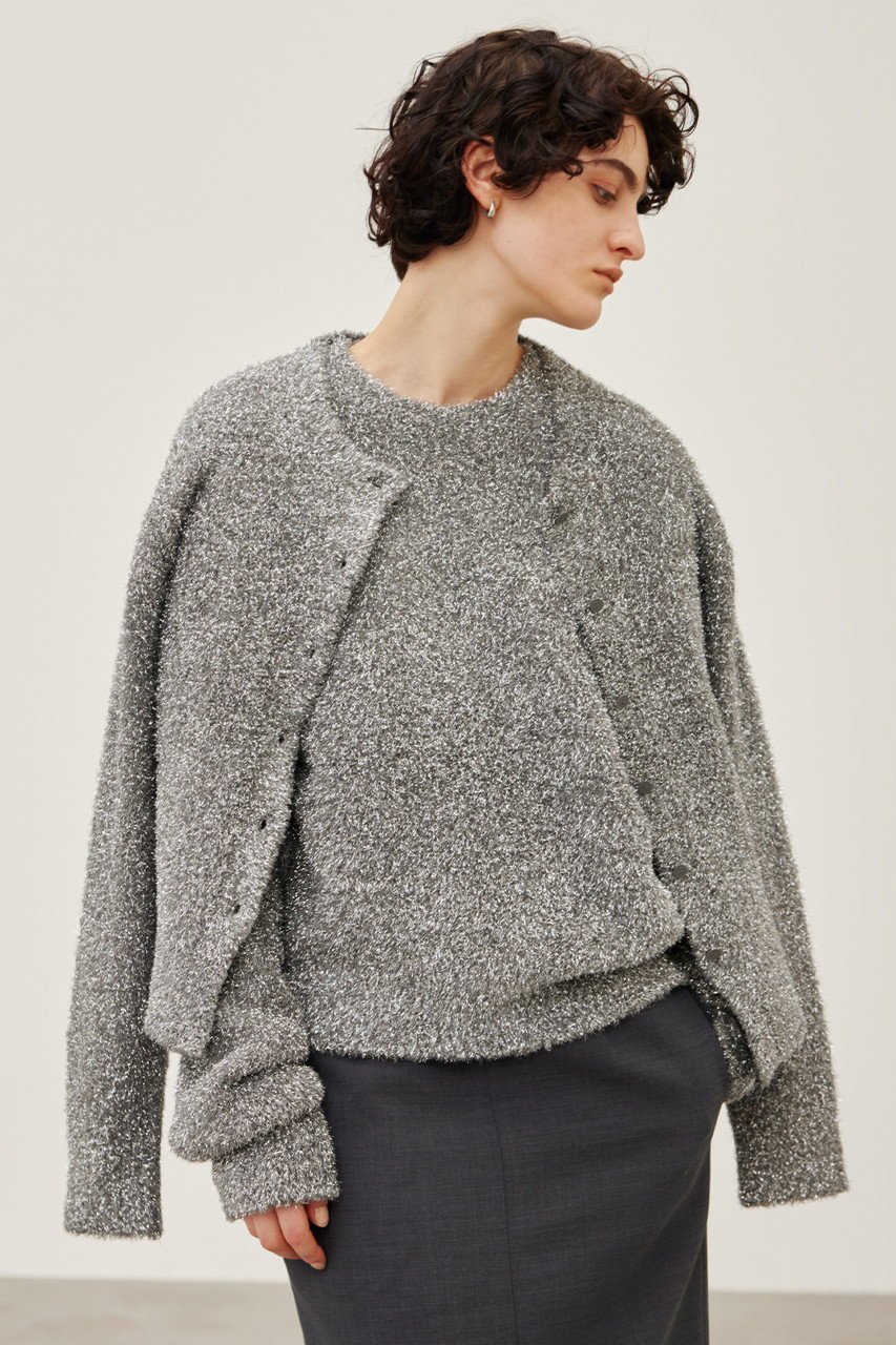 【ベイジ,/BEIGE,】のMARRONNIERS(マロニエ)/ラメテープヤーンカーディガン 人気、トレンドファッション・服の通販 founy(ファニー) 　ファッション　Fashion　レディースファッション　Fashion for Women　トップス・カットソー　Cut & Sew Tops　ニット　Knit Tops & Sweaters　カーディガン・羽織り　Layered Style Cardigans　おすすめ　Recommended / Our Picks　アンサンブル　Ensemble Set　ウォッシャブル　Machine Washable　カーディガン　Cardigan, Knitwear　洗える　Machine Washable　A/W・秋冬　Autumn/Winter　other-7|ID: prp329100004578754 ipo3291000000035066615